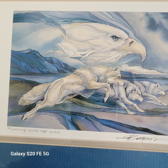 Dorothy Francis-YOUNG FISHERMAN Framed/Matted Arctic Inuit Art Print - Picture 1 of 10